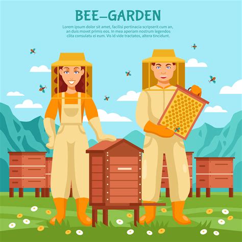 Honey Beekeeping Illustration Poster 477668 Vector Art at Vecteezy