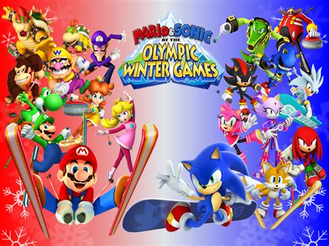 Mario and Sonic at the Olympic Winter Games by 9029561 on DeviantArt