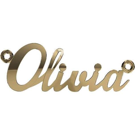 Personalized Name Necklace Olivia 14K Yellow Gold | Sideways heart necklace, Name necklace, 14k ...