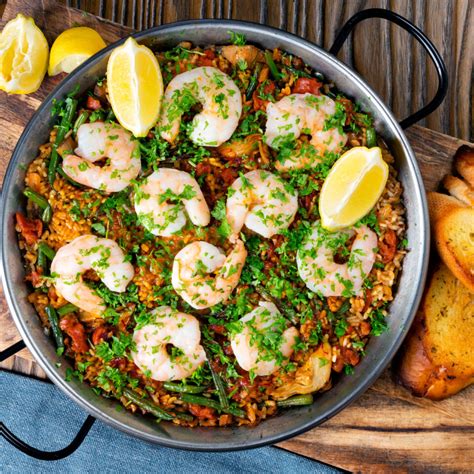 Prawn and Chorizo Paella with Artichoke and Beans - Krumpli