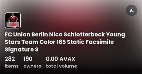 FC Union Berlin Nico Schlotterbeck Young Stars Team Color 165 Static ...