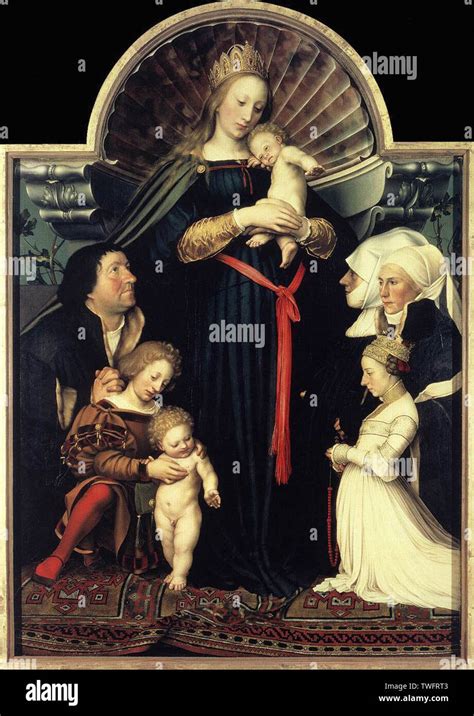 Hans Holbein the Younger - Darmstadt Madonna 1526 Stock Photo - Alamy