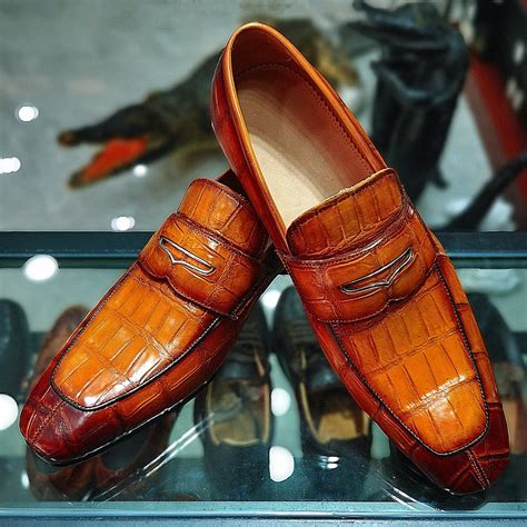 Luxury Alligator Slip-On Loafers for Men Lace Up Shoes, Slip On Shoes, Men's Shoes, Shoes ...