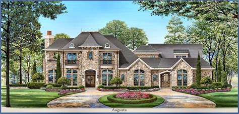 The Augusta | Dallas Design Group | French country house, Two story house plans, Country house plans