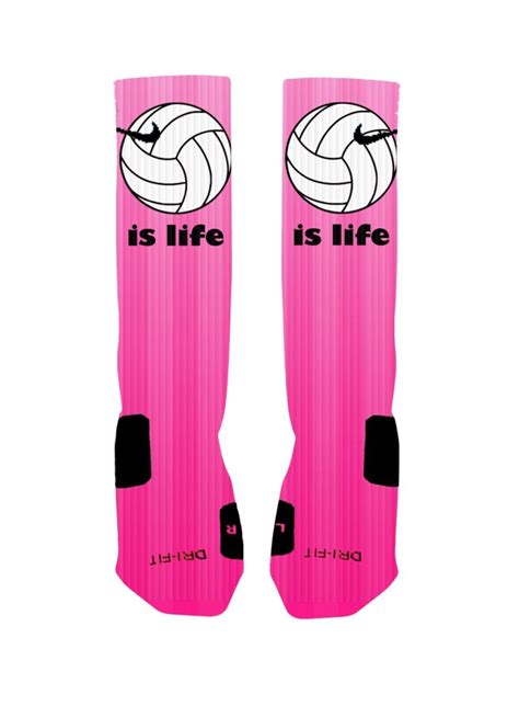 Volleyball is Life Custom Nike Elite Socks | Volleyball socks ...