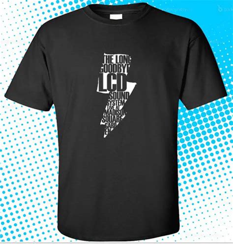 LCD Soundsystem The Long Goodbye Rock Music Band Men's Black T Shirt Size S 3XL Printed t shirt ...