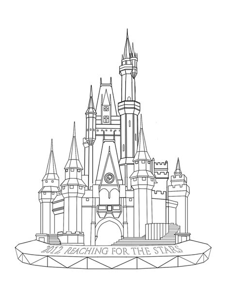 Disneyland Castle Sketch at PaintingValley.com | Explore collection of ...