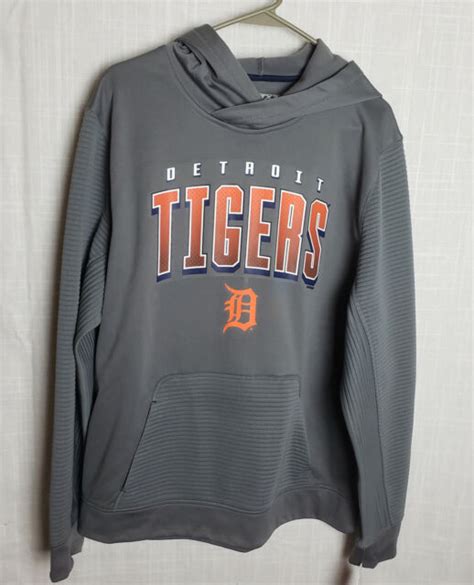 NWT Detroit Tigers MLB Genuine Merchandise Men’s Hooded Pullover Size ...