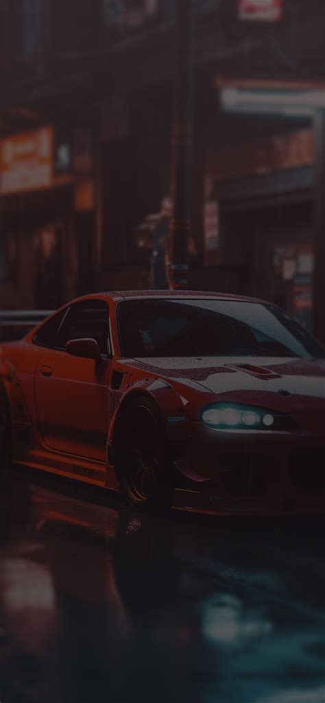 Red Toyota Supra & Street Wallpapers - Toyota Supra Wallpaper 4k