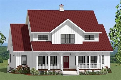 Plan 46302LA: Spacious Farmhouse with Loft | House plans farmhouse ...