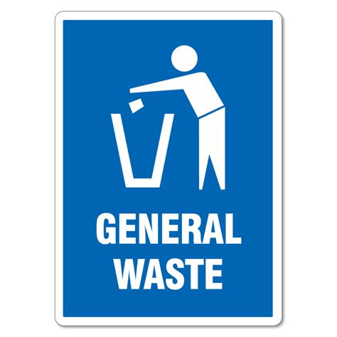 General Waste Bin Sign - The Signmaker