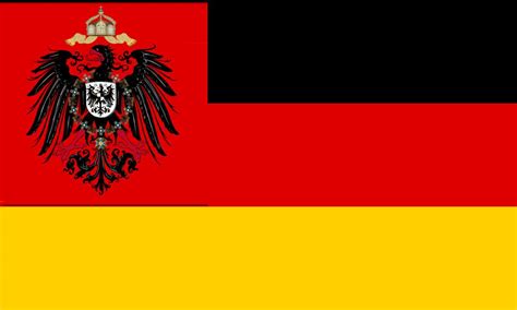 German flag with imperial eagle : r/vexillology