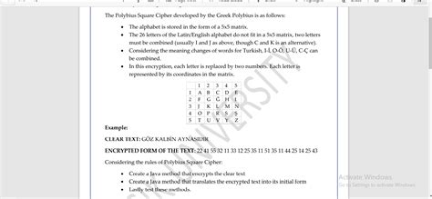 Solved 2 The Polybius Square Cipher developed by the Greek | Chegg.com