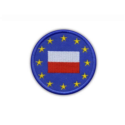 European Union Flag (Poland) Embroidered Patch/Badge