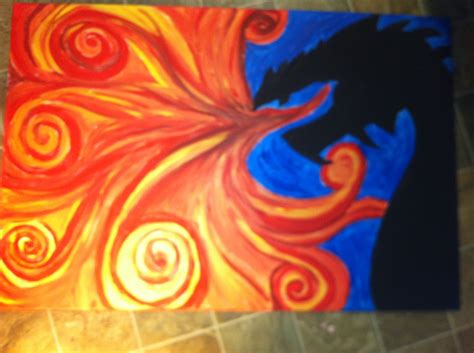 Acrylic Dragon Painting Easy - canvas-broseph