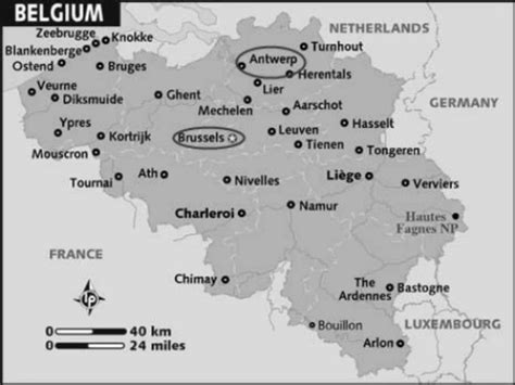 Belgium – location of Zaventem (Brussels) and Antwerp... | Download ...