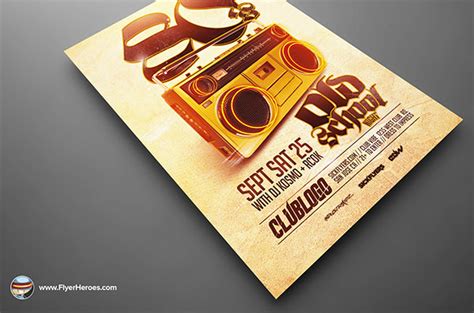 Old School Flyer Template on Behance