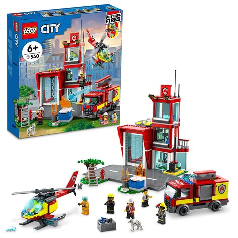 Buy LEGO® City Fire Station 60320 Building Kit For Kids Aged 6 ...