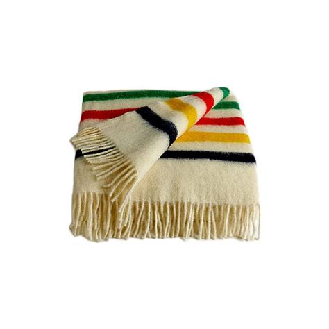 Hudson's Bay Company (HBC) Wool Multi Stripe Caribou Throw Blanket ...