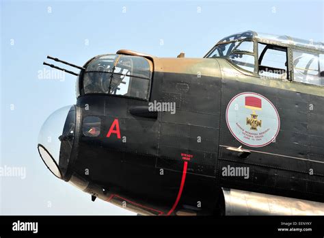 Lancaster bomber cockpit hi-res stock photography and images - Alamy