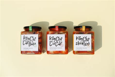 Vi Lanh Kimchi Brand Identity & Packaging on Behance in 2021 | Kimchi ...