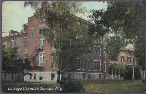 Oswego Hospital at Oswego NY postcard 1909