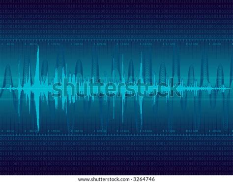 Audio Waveform Vector Background Only Linear Stock Vector (Royalty Free ...