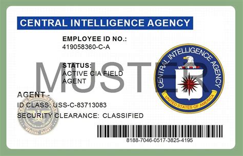 Cia Id Card Template