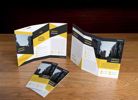 10 All Time Best Free Tri-Fold Brochure Mockup PSD Files | Designbolts