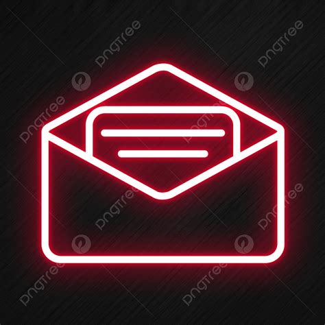 Email Icon In Neon Style, Email Icons, Style Icons, Neon Icons PNG ...