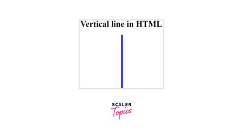 How to Draw Vertical Line in HTML? - Scaler Topics