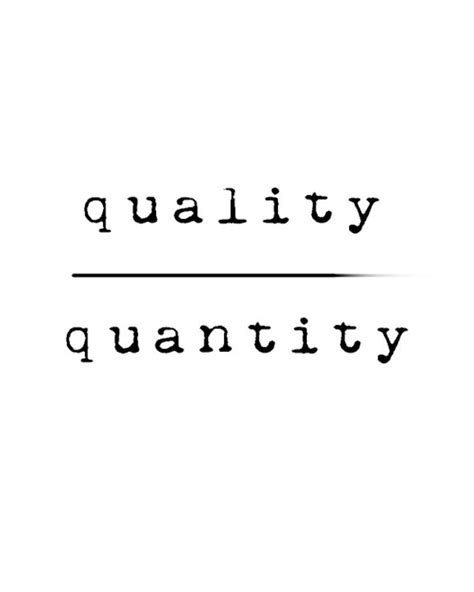 Quality Over Quantity, Typography Art, Typography, Printables, Instant ...