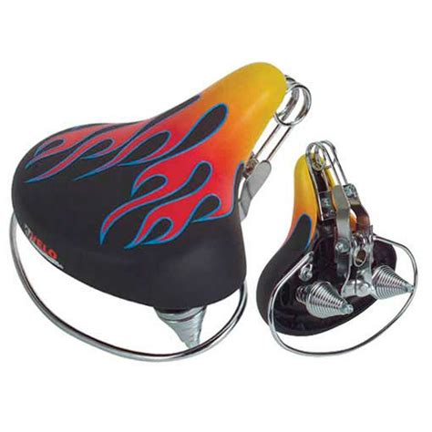 Beach Cruisers Saddle Web Spring Flames. Bike seat,bicycle part, beach cruiser seat, chopper ...