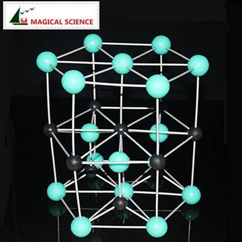 3 fold structure Hexagonal ZnS crystal structure model Wurtzite molecule model Bulk delivery-in ...