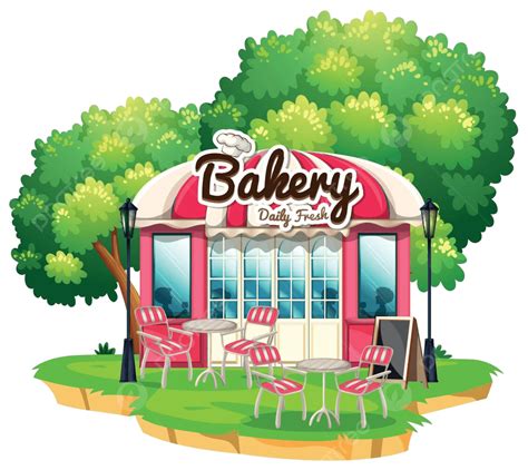 Bakery Shop With Dining Tables Dining Clipping Restaurant Vector, Dining, Clipping, Restaurant ...