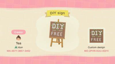 Free DIY Sign - Animal Crossing Pattern Gallery & Custom Designs