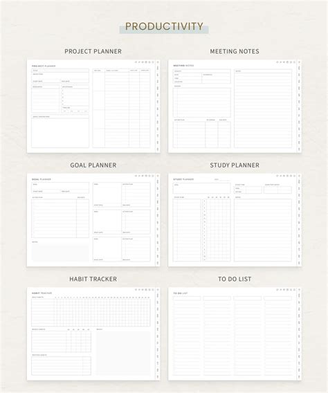 Undated Minimalist Digital Planner iPad Goodnotes Daily - Etsy | Digital planner, Planner design ...