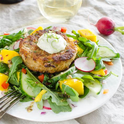 Key Lime Mango Crab Cake Salad | Garlic & Zest