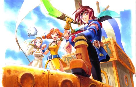 Wallpaper SEGA, Dreamcast, Fina, Skies Of Arcadia, Time, Vyse images ...