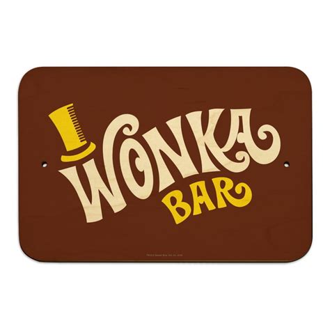 Willy Wonka and the Chocolate Factory Wonka Bar Logo Home Business Office Sign - Walmart.com ...