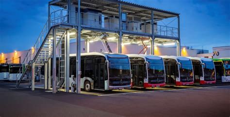 Mercedes Benz inaugurates e-bus charging station at its' plant in Mannheim - Urban Transport ...