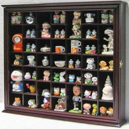 Collectible Display Case Wall Curio Cabinet Shadow Box, with glass door ...