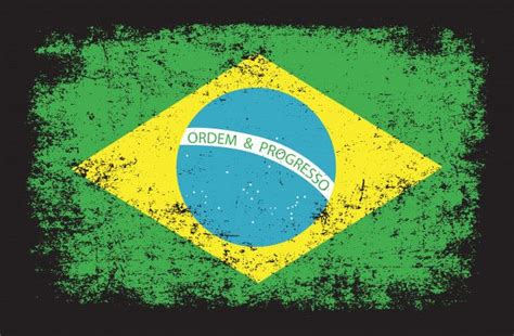 Bandera de brasil en estilo grunge Vecto... | Free Vector #Freepik # ...