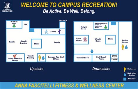 URI Campus Recreation Facility Maps on Behance