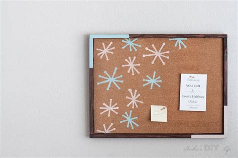 How To Make A Stenciled DIY Cork Board - Full Tutorial