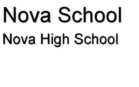 Nova High School - Nova School