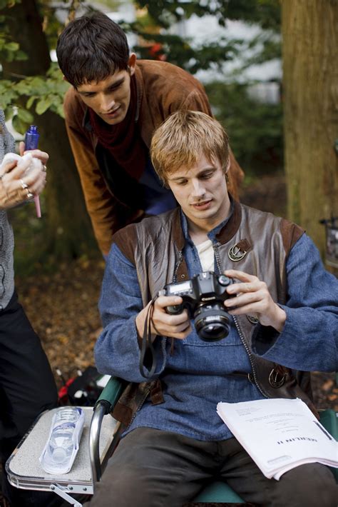 Image - Colin Morgan and Bradley James Behind The Scenes Series 2.jpg - Merlin Wiki - BBC TV Series