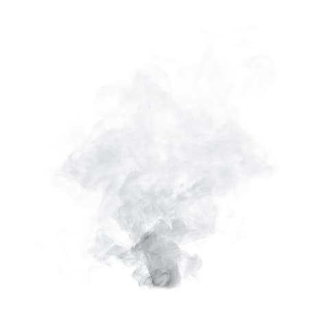 White natural steam smoke on transparent background abstract with waves ...