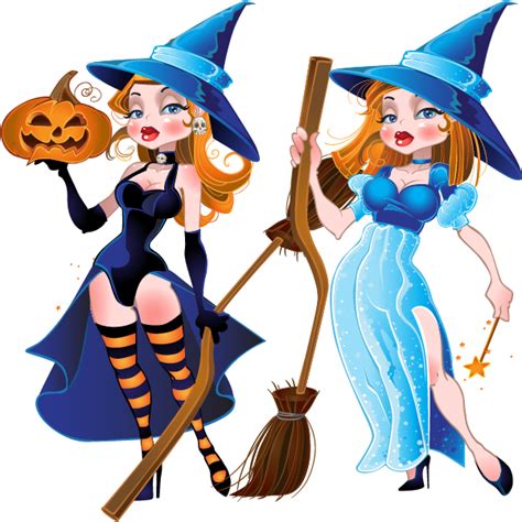 Brujas de Halloween - vector | Vector Clipart