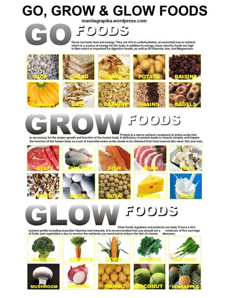 go, grow and glow foods - Yahoo Image Search Results | Go grow and glow foods chart, Go grow and ...